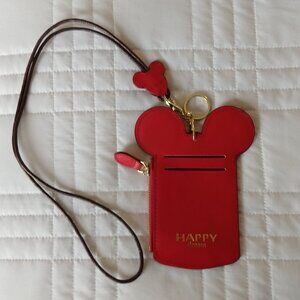 Happy Dream NWOT Disney Mickey Mouse Lanyard Card Holder/Badge Holder